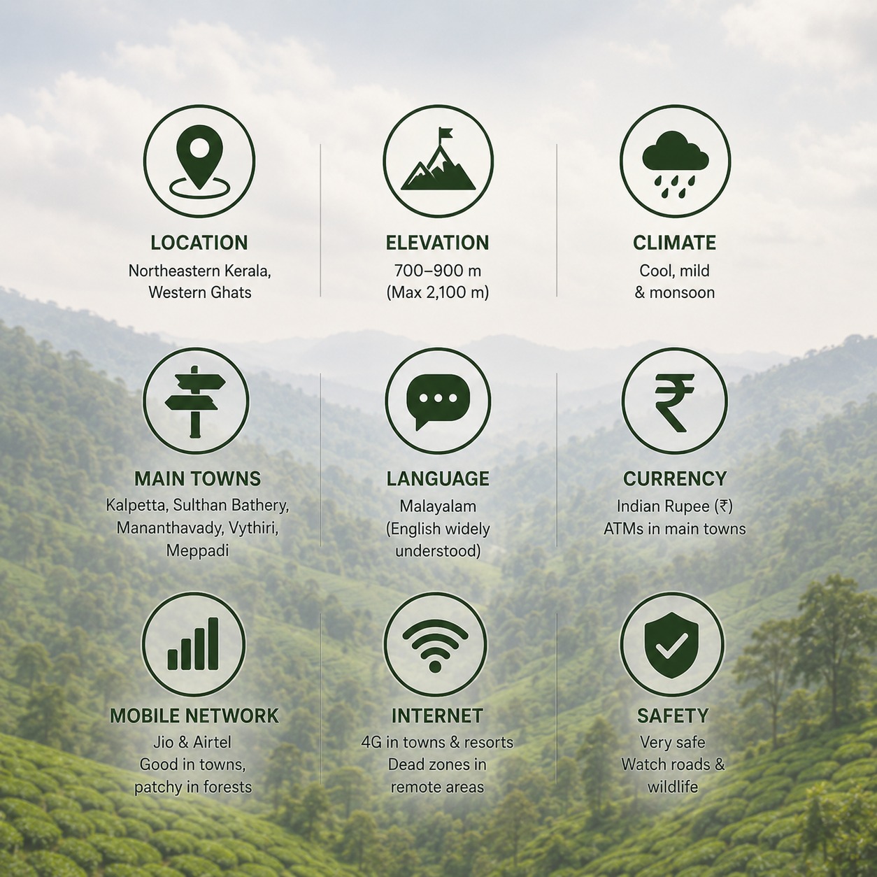 Everything You Need to Know Before Visiting Wayanad, Kerala (2026 Complete Travel Guide) - Quick Facts About Wayanad - Image 1