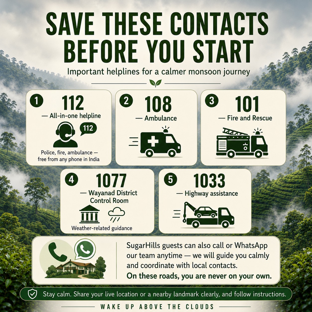 Wayanad Monsoon Travel Guide: How to Plan a Peaceful Hill Stay with Confidence - Helpful Numbers to Save Before You Travel - Image 1