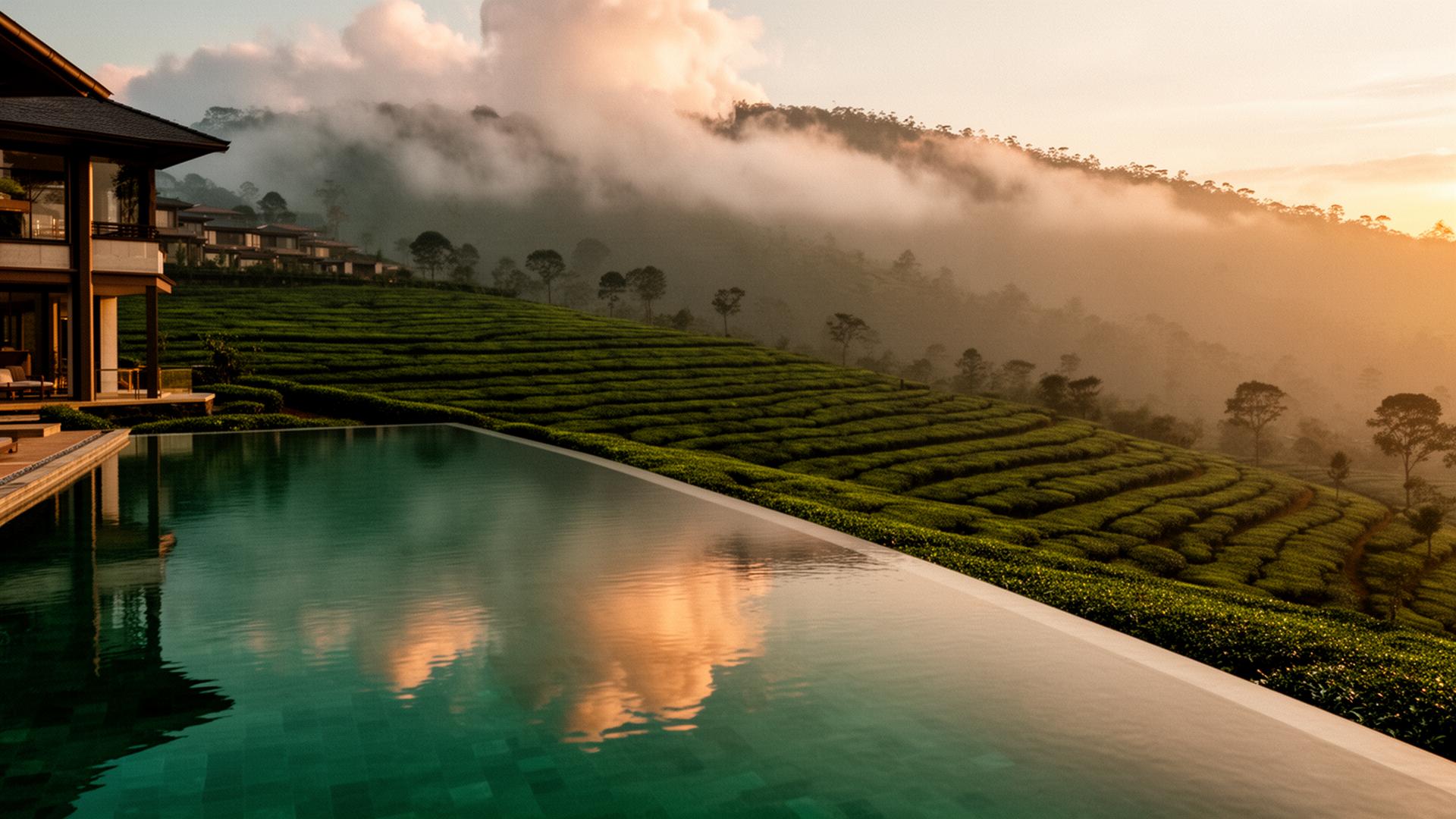 SugarHills Resort Wayanad surrounded by misty green hills